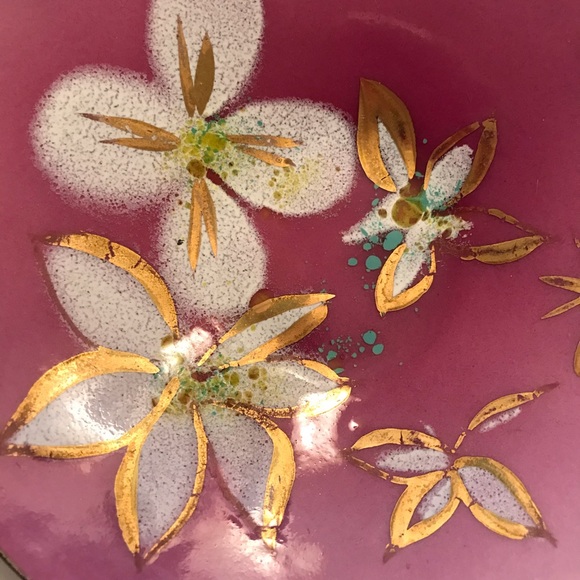 Mid Century Enamel Decorative Bowl - Picture 3 of 8